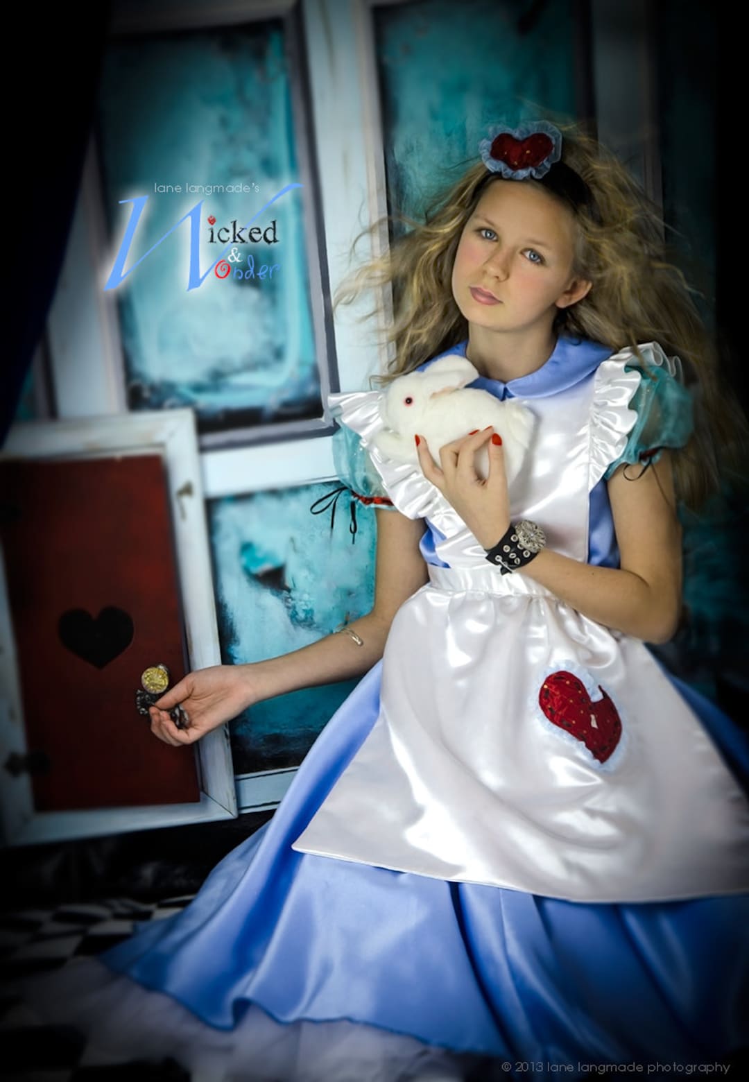 ALICE in Wonderland Dress Alice in Wonderland Custom Costume, Blue ...