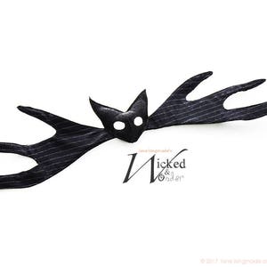 BAT BOW Tie for Nightmare Before Christmas Jack Skellington Costume Boys Black Bat Bow for Halloween Costume, Jack's Bat Bow in Black White