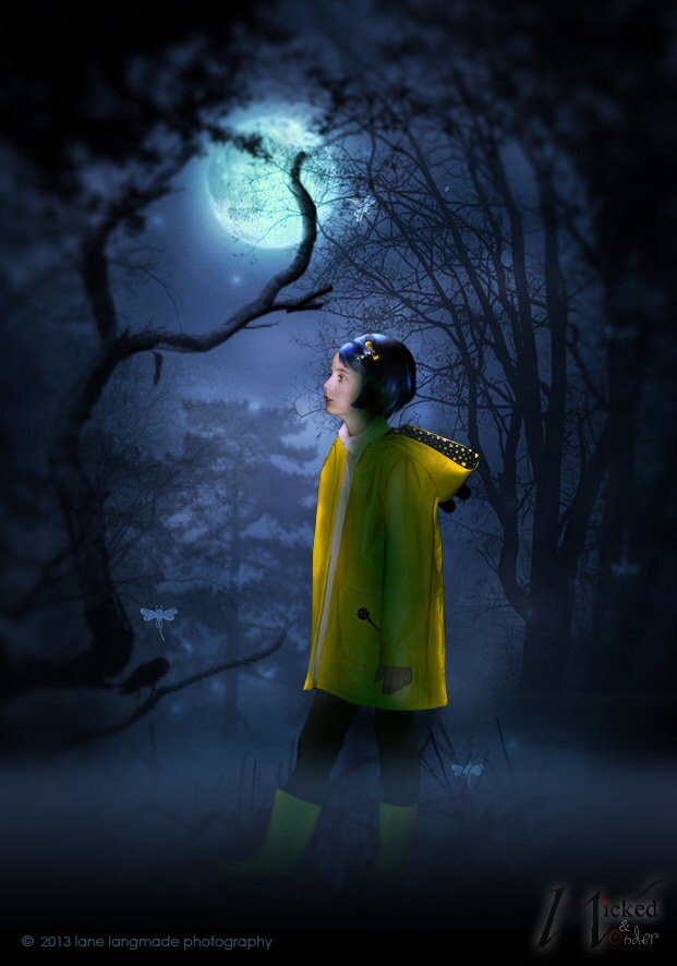 Coraline Raincoat Costume Pour Girls Costume D Halloween Etsy
