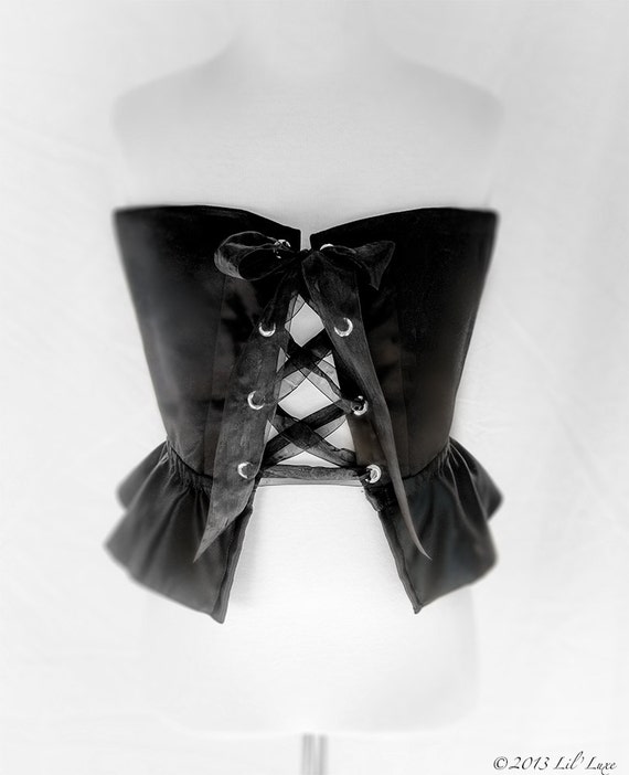 Girls & Women's Wicked Witch of the West black costume BELT or mock CORSET for Halloween