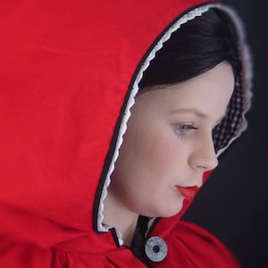 Little Red Riding Hood Costume for Women, Red Riding Hood Cape, Into the Woods Costume, Adult Red Riding Hood Cape Halloween costume Cosplay