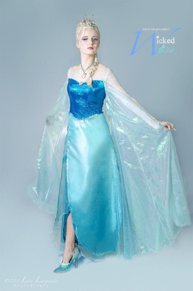 ELSA DRESS for Adults and Teens, Custom Frozen Costume, Elsa Snow