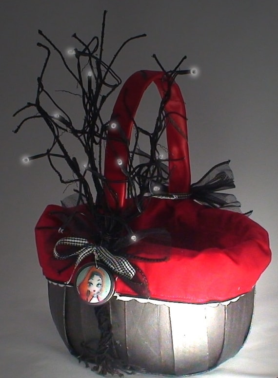 Red Riding Hood Basket Purse With Enchanted Tree For Etsy Red Riding Hood Basket Purse With Enchanted Tree For Etsy