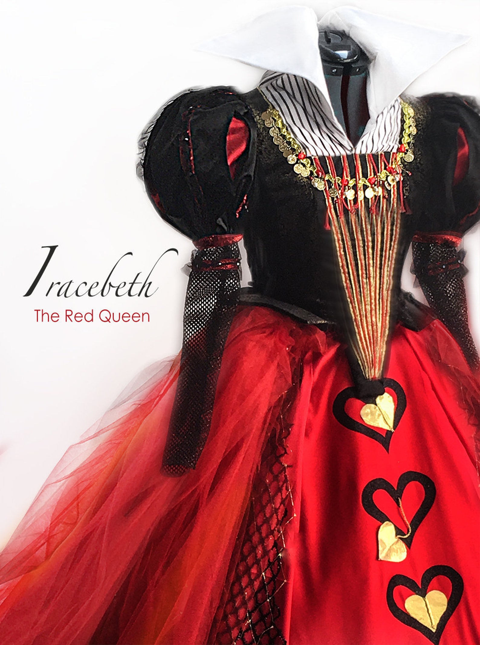 Adult Red Queen Alice in Wonderland Costume Womens Iracebeth - Etsy