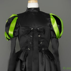 Girls & Women's Wicked Witch of the West black costume BELT or mock CORSET for Halloween bild 4