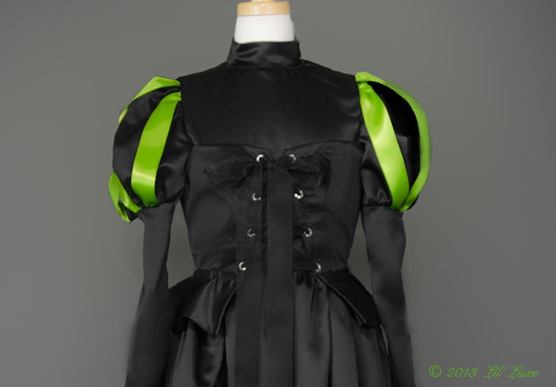 Girls & Women's Wicked Witch of the West black costume BELT or mock CORSET for Halloween bild 4