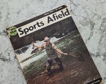 Vintage 1945 Sports Afield Magazine March 1945