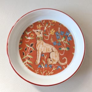 1977 Seymour Mann Flemish Tapestry Coaster | Loyal Dog Design