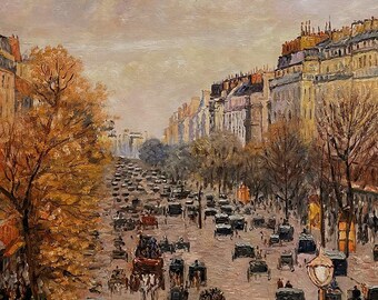 8 Hand Painted Camille Pissarro Cityscape Art Works Paris Oil