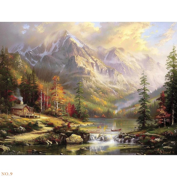 トーマスキンケード 絵画 トーマス キンケード絵画 TEACUP COTTAGE