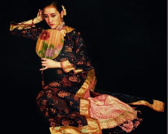 20 opere: dipinti a olio cinesi di Chen Yifei, musica, paesaggi, donne e ragazze, arte murale.