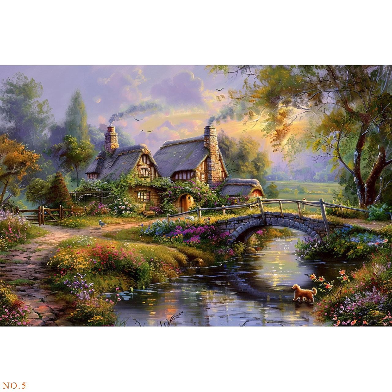 9 Handmade Original American Rural Artworks, Idyllic Landscape