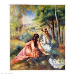 印象派 油彩画　複製品　ルノワール　テラスにて 二人の姉妹 -テラスにて- | 商品紹介 | 美術品複製画販売サイト