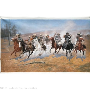 9 Handgemachte Frederic Remington Cowboy Ölgemälde auf Leinwand, Indianer Werke, alte westliche Wohnkultur, Wandkunst Wohnzimmer Schlafzimmer