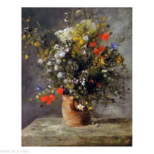未使用【ルノワール】『春の花』立体複製名画　油絵　絵画　インテリア　贈り物　新築 ルノワール 春の花束 春の花 4号 立体複製名画 美術品 レプリカ