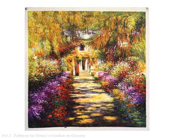 ジヴェルニーのモネの庭の小道 10 x 10. ～ 40 x 40 - Etsy 日本