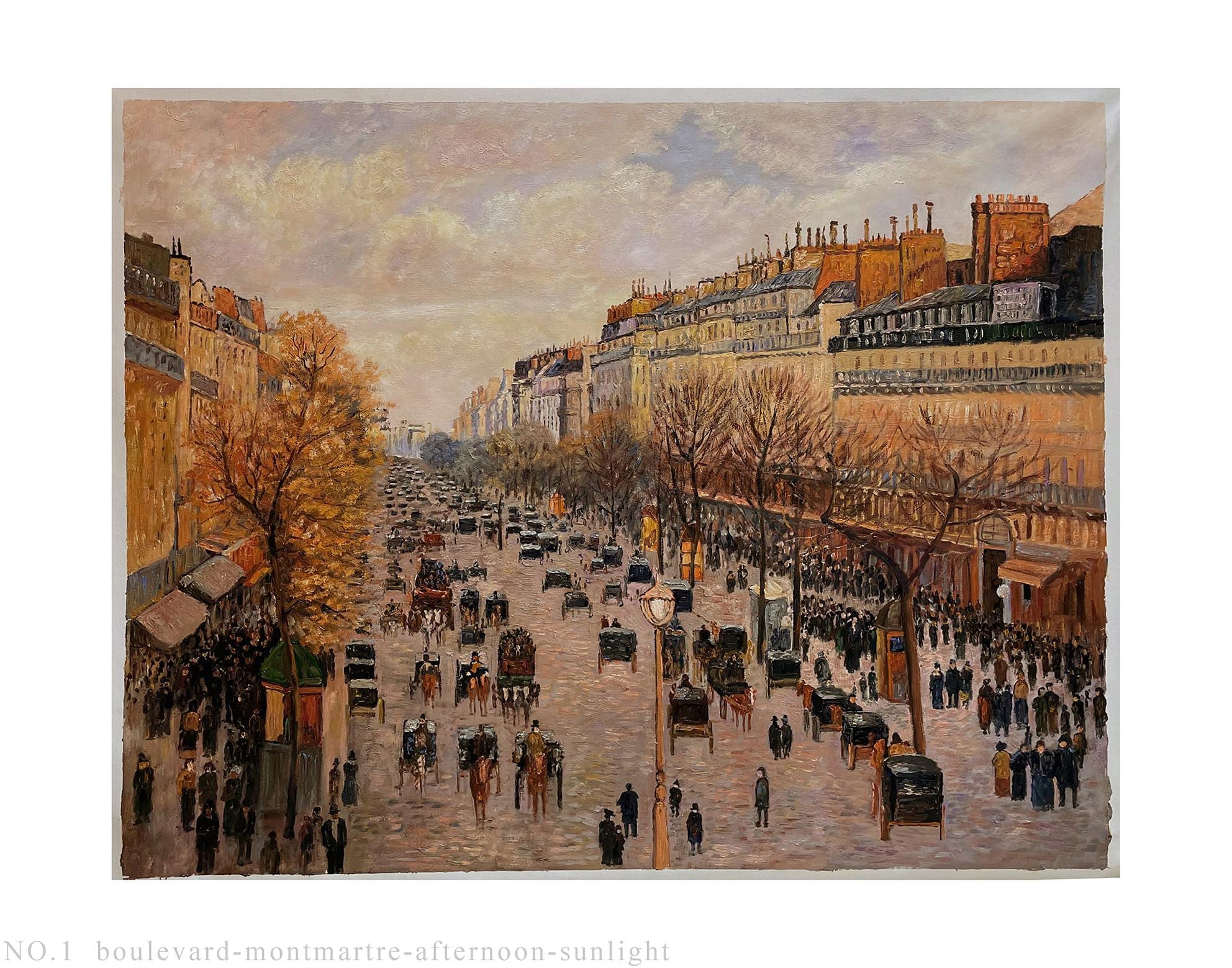 8 Hand Painted Camille Pissarro Cityscape Art Works Paris Oil