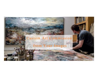 Benutzerdefinierte Kunstaufträge von Bildern - Personalisierte benutzerdefinierte Porträts Ölgemälde, Verwandle Haustier-Landschaftsfoto in ein Kunstwerk, perfekt für jeden Anlass