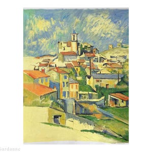 10 hand painted Paul Cézanne paintings in oil, landscape art replicas French impressionist, Mont Sainte Victoire scenery artwork, home decor