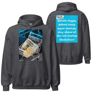 Bluza z kapturem Bluza z kapturem Bluza z kapturem Bluza z kapturem Bluza z kapturem Bluza z kapturem Bluza z kapturem Modna - bitcoin krypto dolary koszyk na zakupy niebieski