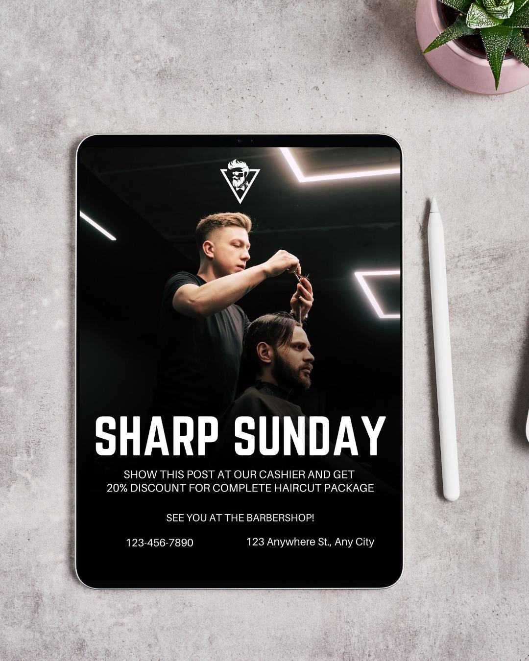 Barber Shop Canva Templates | Pre-made Instagram Posts for Barbers ...