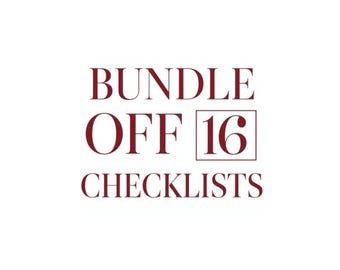 Ultimate Home Cleaning Bundle - 16 Checklists & Trackers Printable PDF