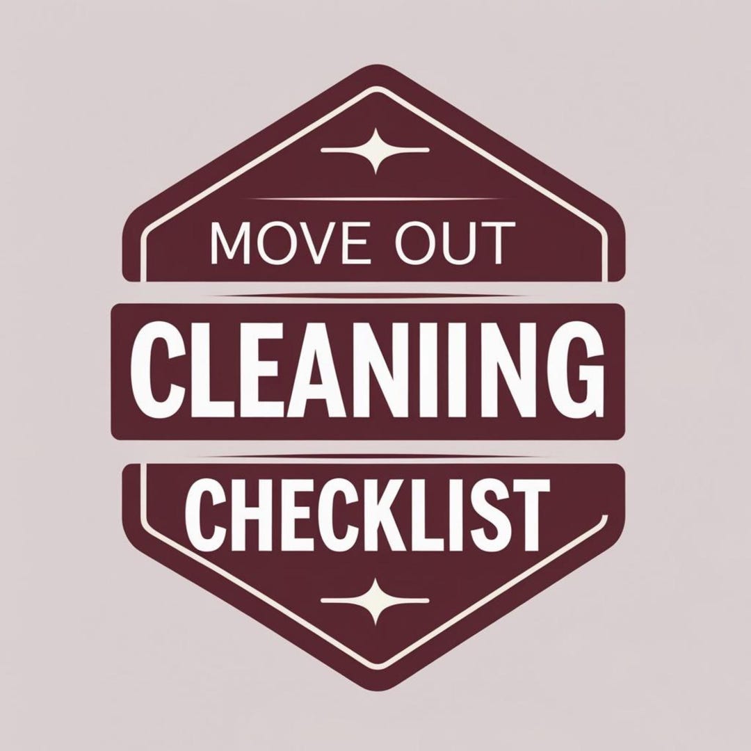 Moving Out Cleaning Checklist Printable - Instant Download Home Reset ...