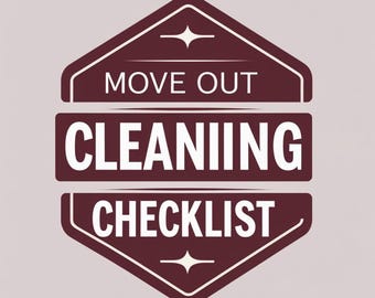 Moving Out Cleaning Checklist Printable - Instant Download Home Reset PDF- End-of-Tenancy cleaning planner