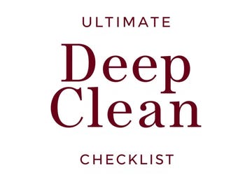 Ultimate Deep Clean Checklist Printable -Full Home Deep Cleaning Planner - Instant Download PDF