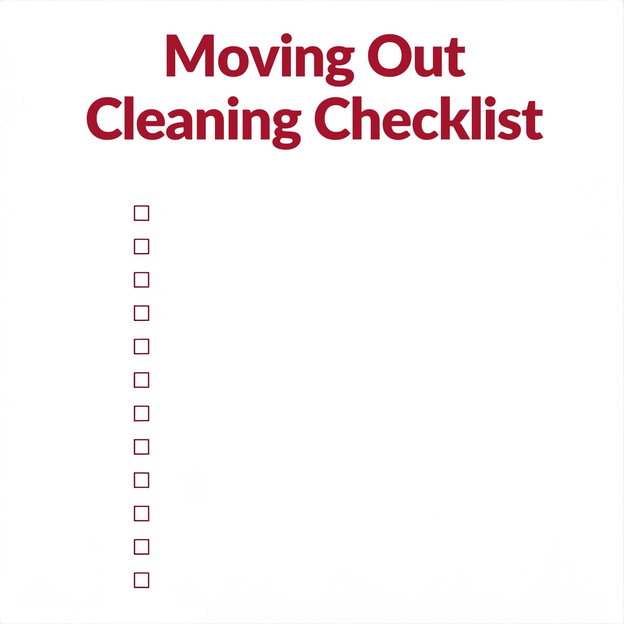 Moving Out Cleaning Checklist Printable - Instant Download Home Reset ...