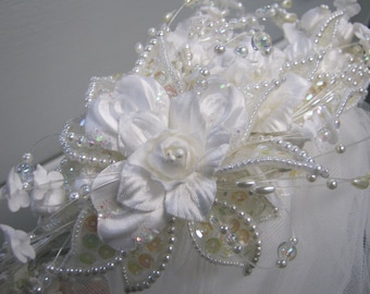 Vintage Beaded Veil