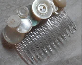 Mother of Pearl Hair Comb Veil Comb Bridal Hair