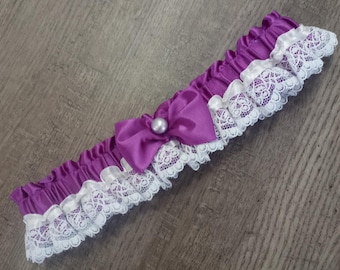 Pretty Fuchsia Colour Garter