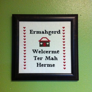 Ermahgerd Cross-stitch Downloadable PDF Pattern