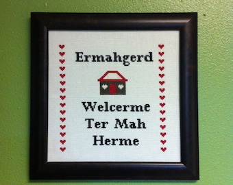 Ermahgerd Cross-stitch Downloadable PDF Pattern