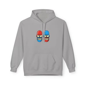 Futurama Bender Robot Hoodie, Pillz Mashup Sweatshirt, Unisex Fleece Hoodie, Softstyle Hoodie, Midweight Hoodie, Geeky Gift for Sci-Fi Fans