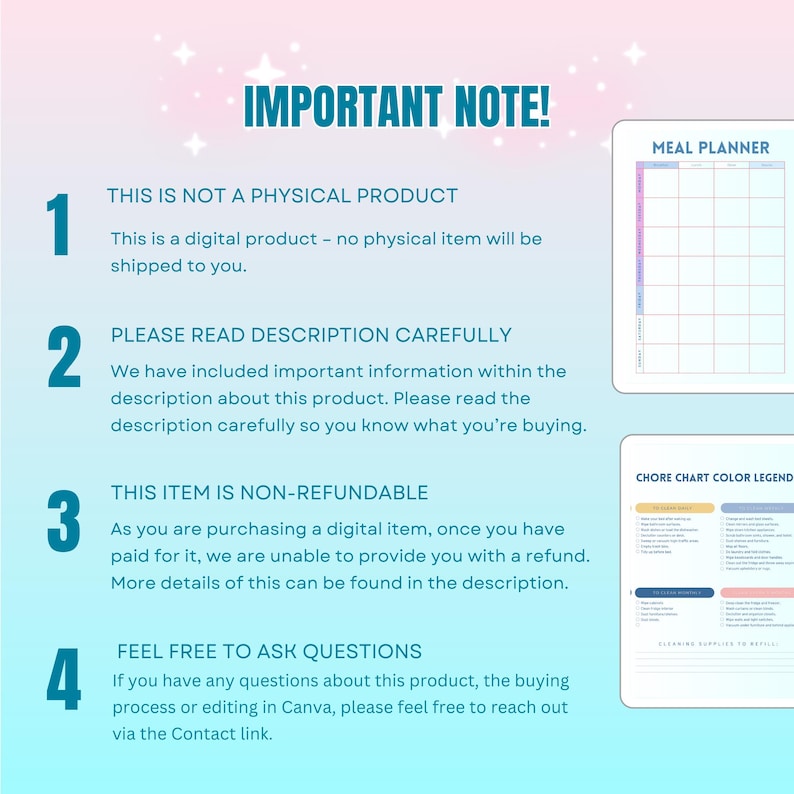 2026 ADHD Digital Planner | Editable Canva Template | Monthly Weekly ...