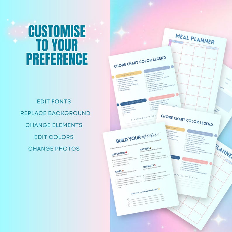 2026 ADHD Digital Planner | Editable Canva Template | Monthly Weekly ...