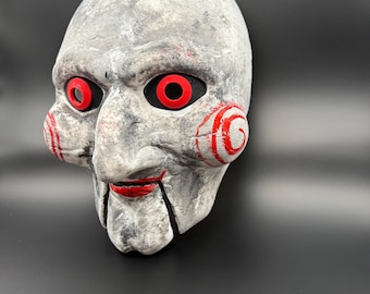 Säge Maske handbemalt