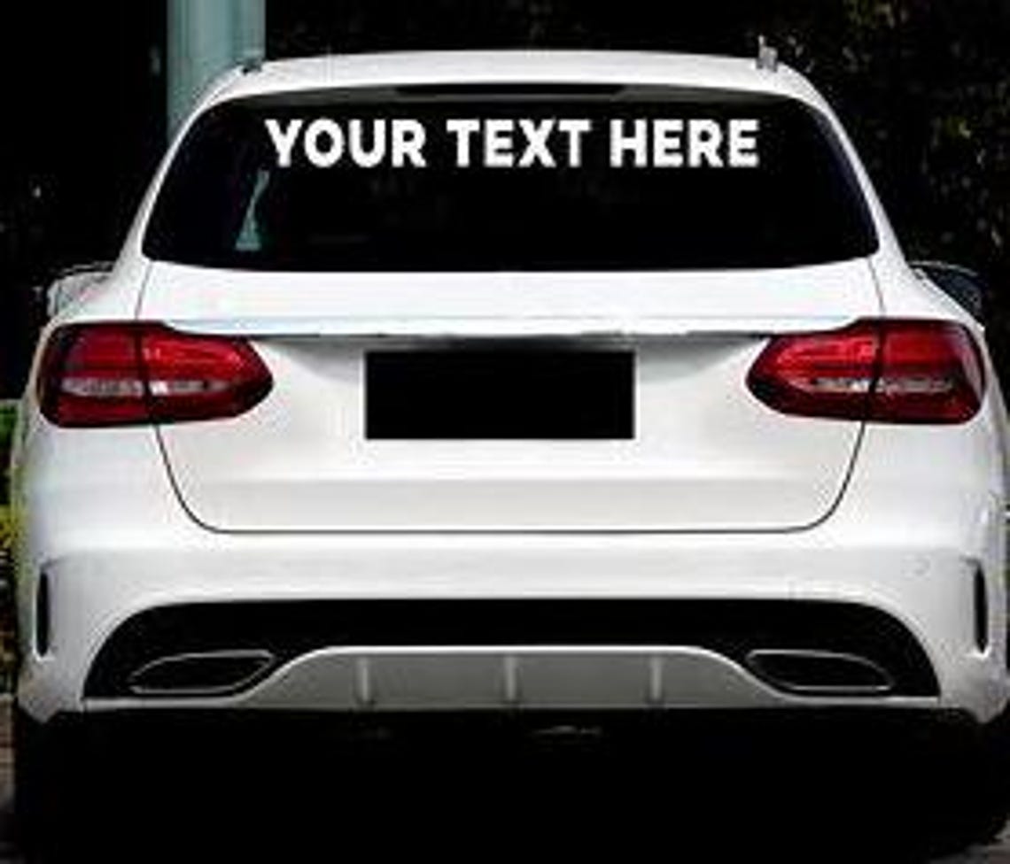 PERSONALISED Car Vinyl Decal, Car Stickers, Bumper Stickers, Car Labels ...