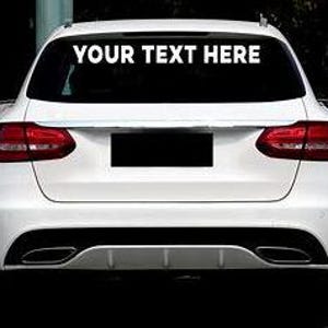 PERSONALISED Car Vinyl Decal, Car Stickers, Bumper Stickers, Car Labels ...