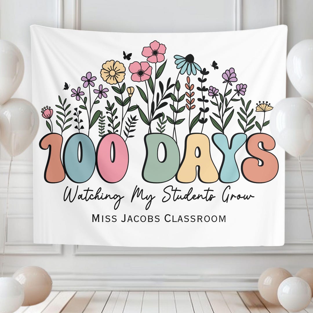 100 Days of School Classroom Banner, Te…