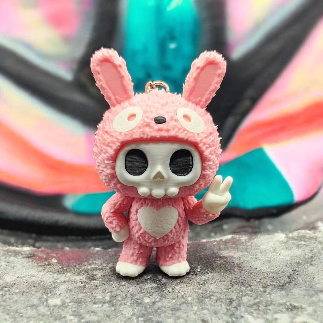 3D Printed Skeleton in Bunny Rabbit Pajamas/halloween Costume, Tuff the ...