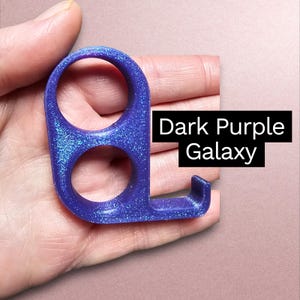 Pinky Saver for Cell Phones, 3D Printed, Phone Accessory, Great Gift for Scrollers Dark Purple Galaxy
