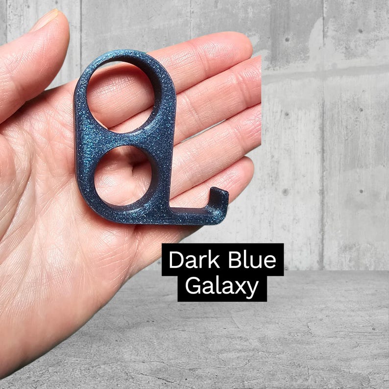 Pinky Saver for Cell Phones, 3D Printed, Phone Accessory, Great Gift for Scrollers Dark Blue Galaxy