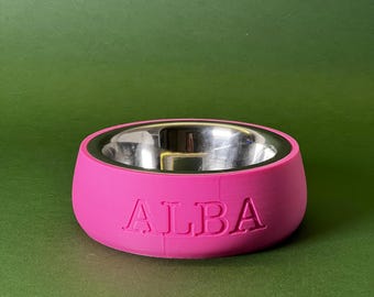 Cuenco para mascotas personalizado y exclusivo para tus amigos peludos: nombre y color personalizados