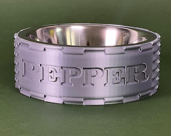 Comedero personalizado para mascotas impreso en 3D: comedero personalizado para perros o gatos