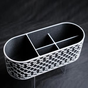 3D Printed Desk Organizer: Minimalist Pen Holder, Eco-Friendly PLA