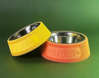 Comedero personalizado para mascotas impreso en 3D: comedero personalizado para perros y gatos
