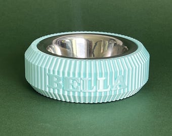 Personalized 3D Printed Pet Bowl: Custom Cat & Dog Dish